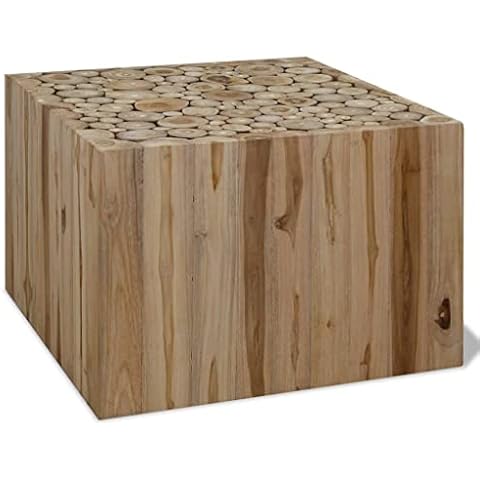 Table Basse vidaXL Teck Authentique Cover