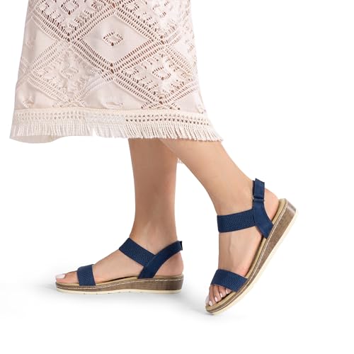 Image of DREAM PAIRS Women's Low Wedge Casual Sandals
