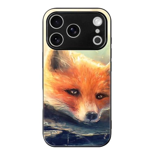 iPhone17PropP[X KX ϏՌ h~ ^ ϖh~ ₷ A[g̊G X H ԂŃLcl ACtH17ProΉ X}zP[X  iPhone17Prop یJo[
