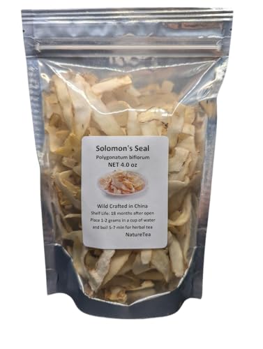 Solomon's Seal - Polygonatum biflorum Dried Root Slice from Nature Tea (4 oz)