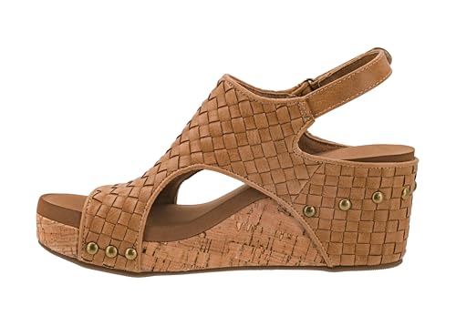 Image of Corkys Footwear Womens Carley Wedges, Featuring Corkys EVA Foam Cushioned Insoles, A 2.5 Inch Heel, Lightweight For All Day Wear, And Hook And Loop Closure