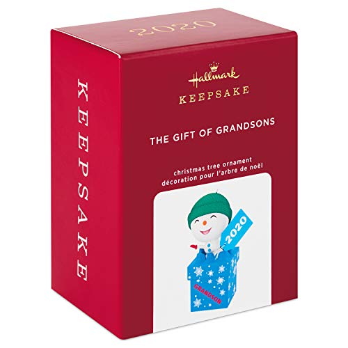 Hallmark souvenir Noël 2020 bonhomme de neige des petits-fils - 4