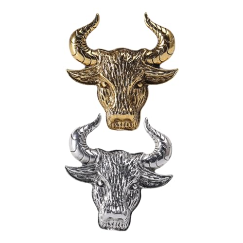 CONGARTENO 2pcs Spille in Lega Delicata Delicata Zodiac Ox Zodiacale Booch Slaut Decor