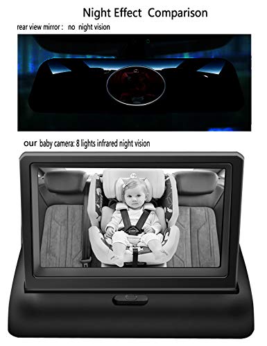 image for Grneric Baby Car Mirror,View Infant in Rear Facing/back Seat With Infr