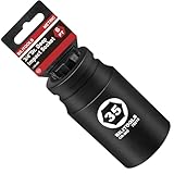 BILITOOLS 35mm Socket 3/4' Drive Deep Impact Socket,Metric 6-Point Axle Nut Socket, CR-MO, for Trucks, Semi-Trucks, Other Large Vehicles. Fit 3/4-inch Drive Impact Wrenches for High-Torque Work