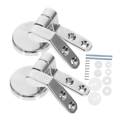 DONFAMDS トイレ蓋ヒンジ 鋳造亜合製 ソフトク機能付き 便座固定ツール 取付簡単 安定した装着 トイレ交換部品 ユニバーサル適合