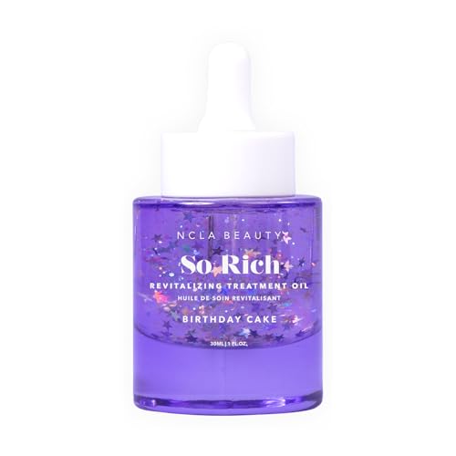 NCLA Beauty So Rich Revitalizing Treatment Oil - Cuticle Oil with Vitamin E - Nourishes with Sunflower and Jojoba Extracts - Birthday Cake - 1 oz