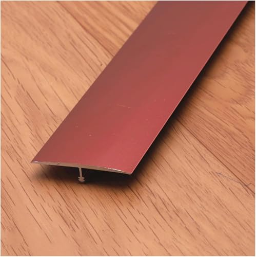 AVLLSO Guardavivos Esquinas Cubierta de Espacio de Piso de Metal con Molde en T, Adornos Decorativos de Costura de Pared, Embellecedor de Borde de umbral de Puerta de Metal(4cm Wide,100cm/39.3' L)