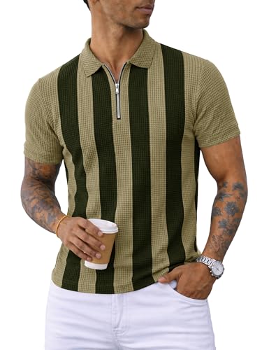 Image of Noble Monk Men's Regular Fit Polo Neck T-Shirt | Half Sleeve