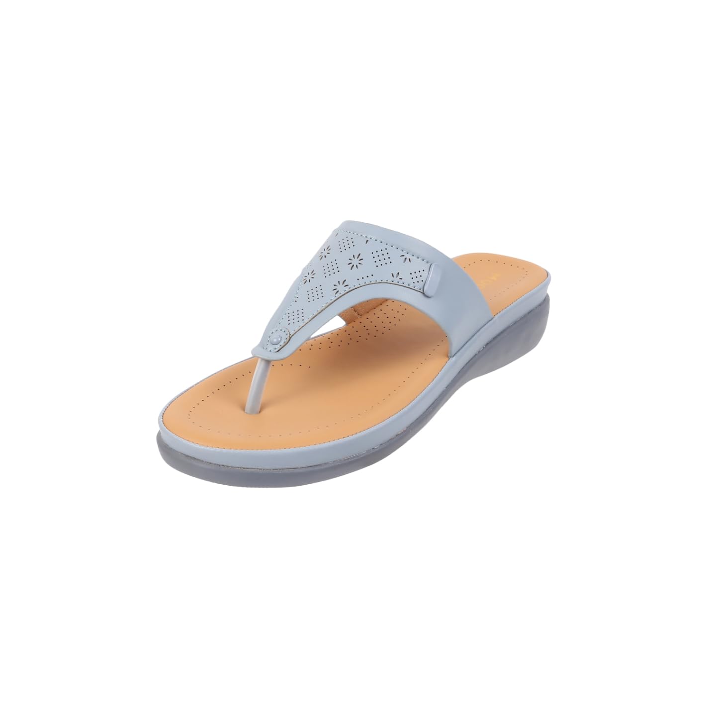 Mochi Women Blue Synthetic Leather Flat Comfort Sandal UK/6 EU/39 (44-93) (B0D4HMNM1N) Amazon Price History, Amazon Price Tracker