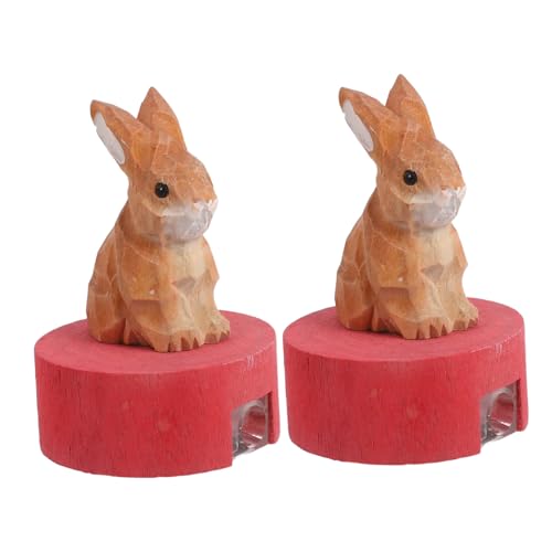 EXAOMBLE 2個木製かわいい小動物型単一筆削り器 向け手動効率的筆 クレヨン削り 頑丈な木材製 学校 アートスタジオ 旅行用学生文具