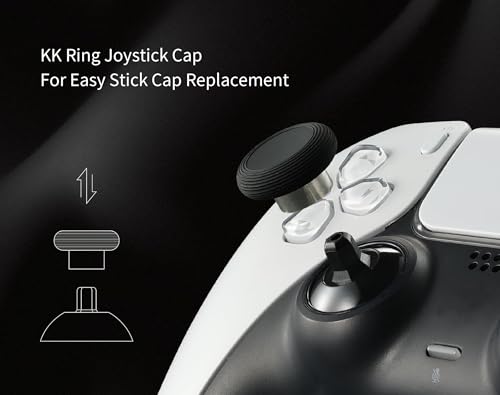Image of GuliKit TMR Magnetic Joystick Replacement Kit for PS5 DualSense Controller,Anti-Drift Electromagnetic Stick Repair Module with Thumbstick Caps, Soldering Required(Not for DualSense Edge)