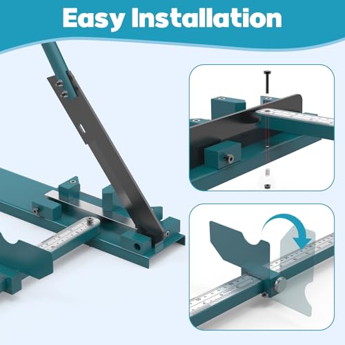 BreeRainz Wire Duct Cutter, Manual PVC Trunking Cutter Tool, Plastic Wiring Duct Cutting Machine for Open Slot Wire Duct and Cover Cutting, 45°/ 90° Angle Adjustable with Double Scale Ruler by BreeRainz - Image 4