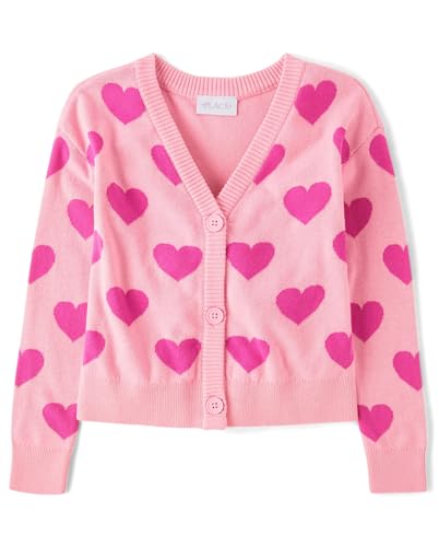 The Children's Place Girls' Long Sleeve Knit Button Front Cardigan