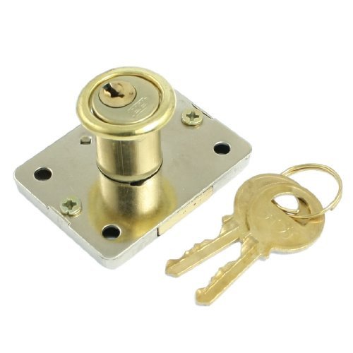 Alcoa PrimeGold Tone Safety Drawer Deadbolt Lock w 2 Pcs Keys Amazon.in Industrial