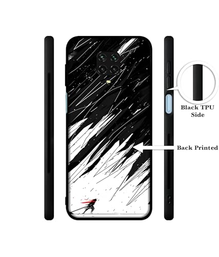 Image of Geometric Strom Design Premium 2D Printed Metal Back Case Cover for Mi Redmi Note 9 Pro /Note 9 Pro Max /Poco M2 Pro