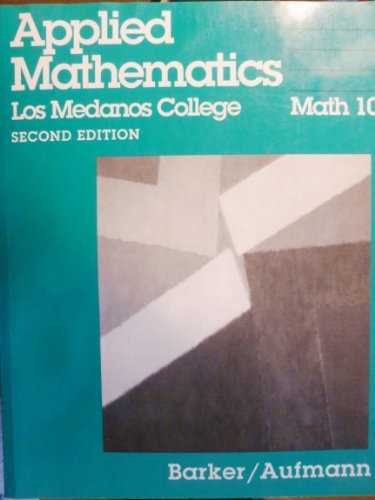 Basic College Mathematics: An Applied Approach 0395708303 Book Cover