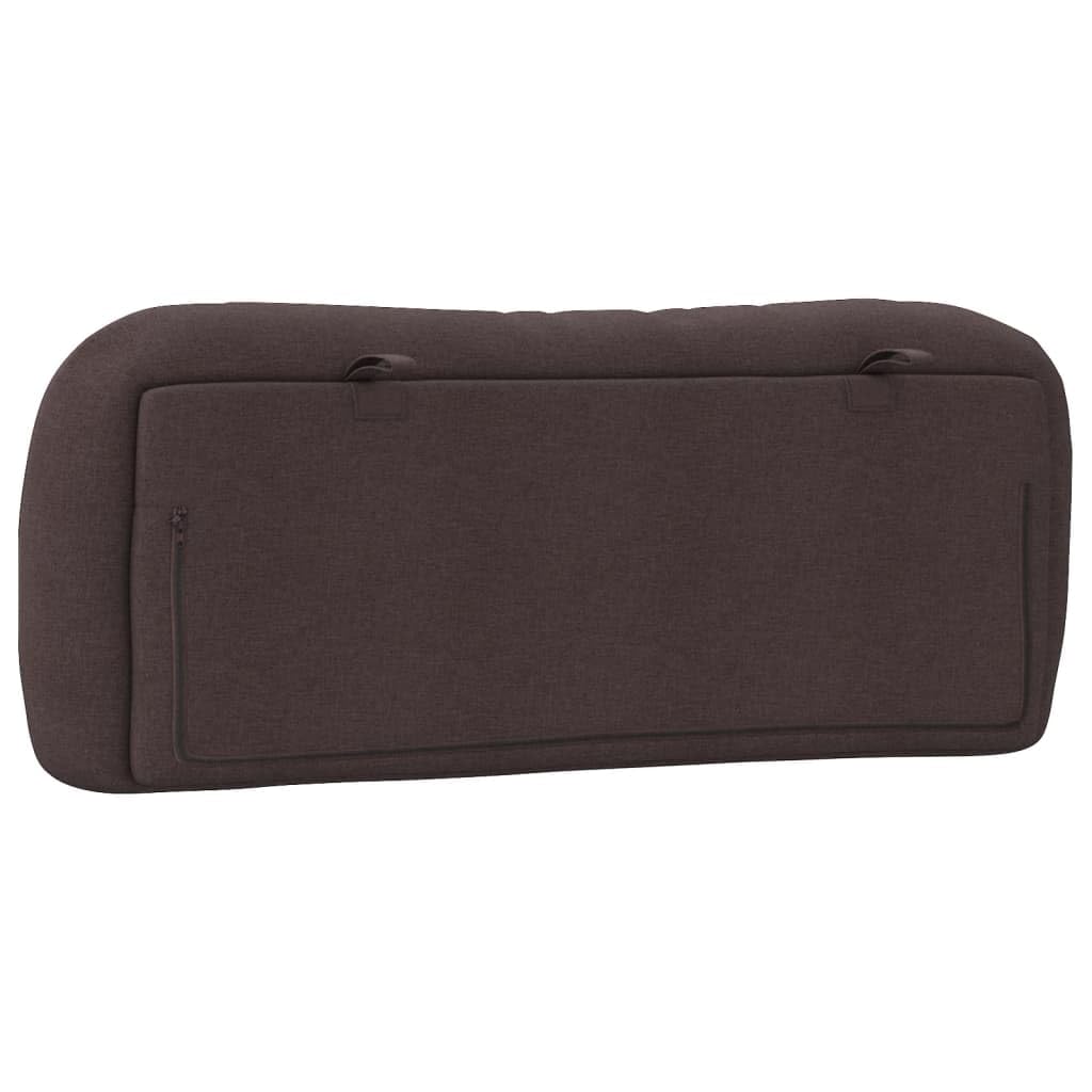 Hvar poduszka pod zagłówek, ciemnobrązowa, 100 cm, materiał do montażu na ścianie, wyściełany, miękkie oparcie do łóżka, sypialni, trwała tkanina poliestrowa