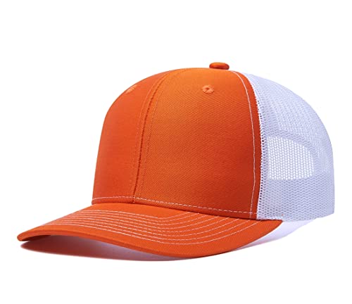 Image of Quanhaigou Trucker Hat - Mesh Snap Back - Unisex Adjustable Baseball Cap - Outdoor Hats for Men Women