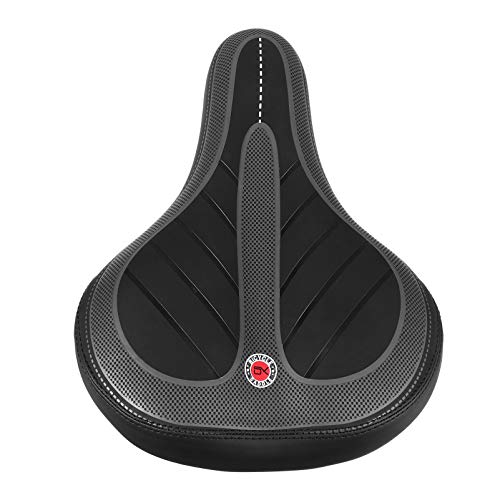 CLISPEED Bicicleta Assento Da Bicicleta Sela de Couro Engrossado Almofada Universal Com Luz para Cic