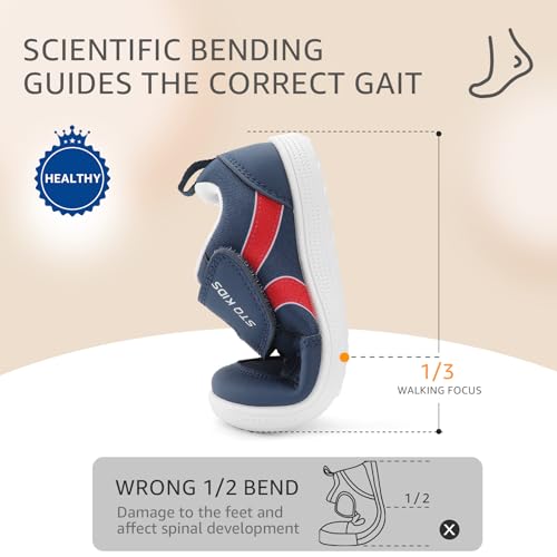 toddler wide toe box barefoot shoes boys girls sneakers kids tennis shoes preschool non slip lightweight comfortable first walking shoes running outdoor activities