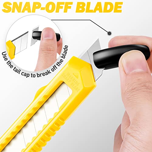 Image of DIYSELF 14 Pack Box Cutter Retractable, 18mm Box Knife, Utility Knife Retractable with Snap Off Blade, Box Opener for Home, Cutter Knives for Cardboard, Art, Craft