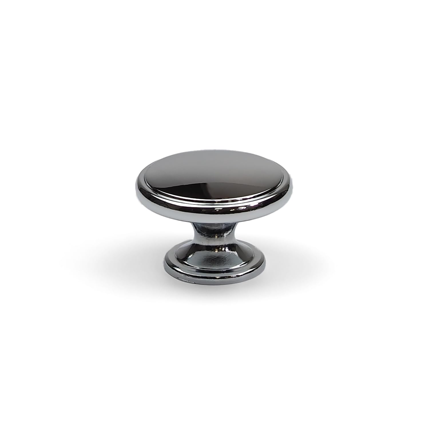 Handle & Home 38mm Polished Chrome Knob Round Cabinet Cupboard Door Drawer Pull Wardrobe Furniture - Image 2