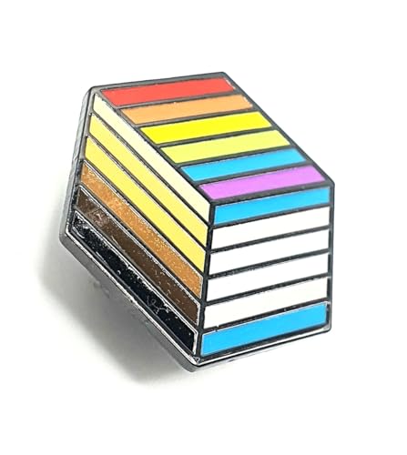 Pin de metal esmaltado con diseño de oso gay trans LGBTQ+ Love is Love LGBT, Metal