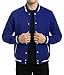 Decrum Varsity Jacket Men - Fashion Mens Baseball Jackets [45121574] | Royal Blue White, L