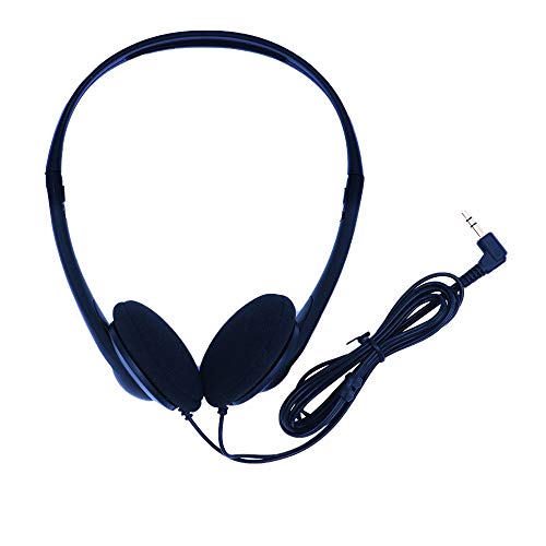 ANCLLO Casque stéréo noir avec contrôle du volume pour ordinateur de bureau, ordinateur portable