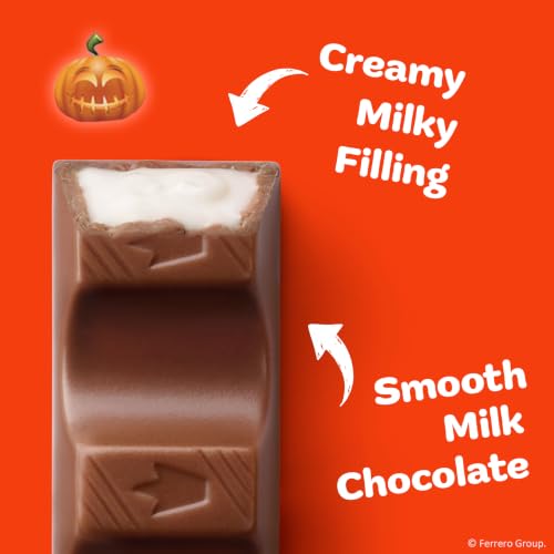 Kinder Chocolate, Halloween Candy, Individually Wrapped Chocolate Candy | Halloween gifts, 20 individually wrapped chocolate bars with creamy milky filling, no artificial colors or preservatives - image 4