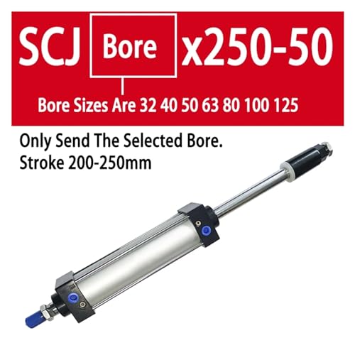 Vérin pneumatique SCJ 100mm à course réglable pour stopper les vibrations du piston