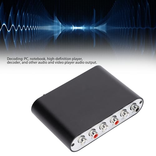 Decodificador de audio para PC y portátiles en elegante metal negro 5