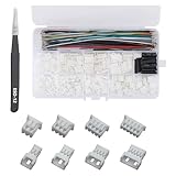 PENGLIN 460個MX 1.25mmコネクタキット 2/3/4/5/6/7/8/9/10ピンオスメスハウジングコネクタ 28AWGプレミアム圧着済みケーブル付き 1.25mmピッチMXアダプタコネクタ