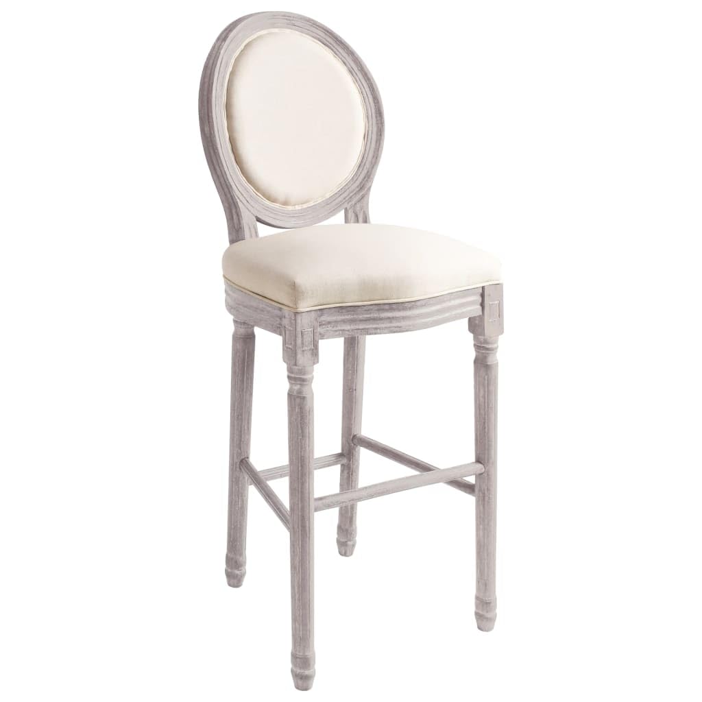 Tabouret de bar en lin blanc pour résoudre le manque de confort en cuisine