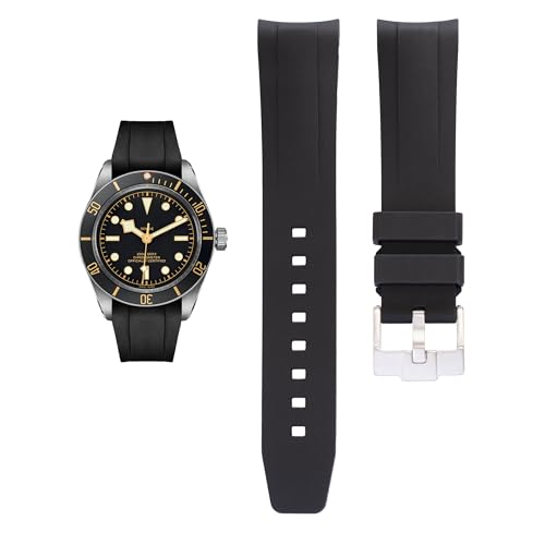 Bracelet FKM 20 mm Tudor Black Bay 58 étanche et ultra résistant