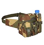 【BOLSO CINTURA DURADERA】 Hecho con tela Oxford encriptada 800D resistente al desgarro; La hebilla de alta calidad y el tirador metálico facilitan la apertura y el cierre de la riñonera; Y se puede utilizar durante mucho tiempo.