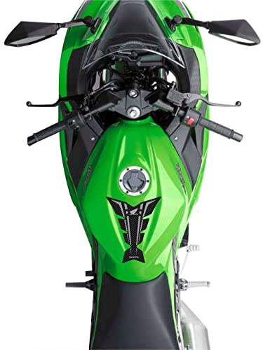 Image of 3D Embossed Bike Racing Tank Pad /Tank Sticker with SIDEPADS for Brand Specific Bikes Pack of 3 (BKTPSIDVAR) (H0NDA)