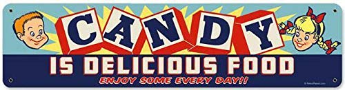 Lenrius Vintage Retro Business Candy Shop Store Metal Sign Unique Wall Decor 16"X4" #TOP3