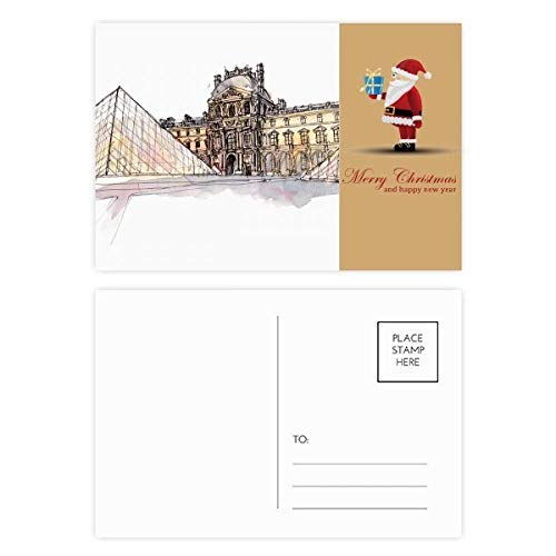 Cartes postales du Musée du Louvre à Paris en papier d'art rigide supérieur