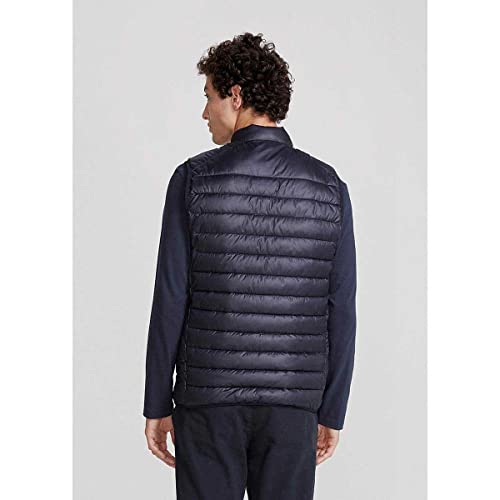 Colete Básico Puffer Masculino Comfort Azul Marinho M