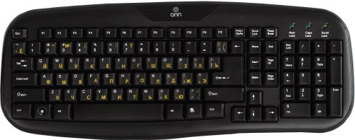 Pegatinas rusas transparentes para teclado con letras amarillas miniatura 5