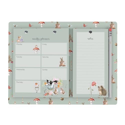 Wrendale Designs - Garden Friends garden animal Weekly & Shopping Planner Pad