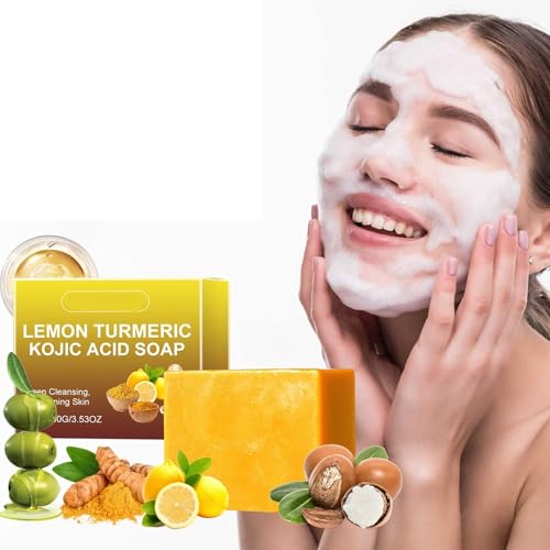Jabón Exfoliante De Limpieza Profunda: Barra Hidratante For Rostro Y Cuerpo Que Mejora La Textura Piel Proporciona Una Suave Diaria(1PCS)