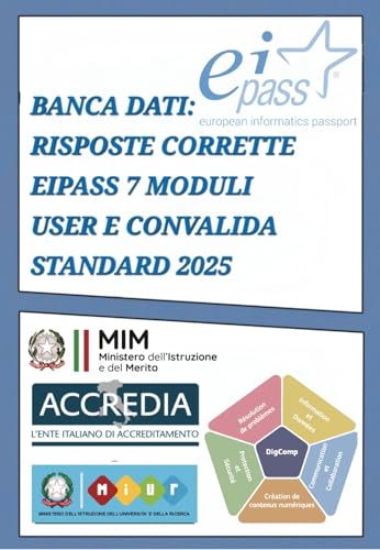  BANCA DATI RISPOSTE EIPASS 7 MODULI USER & CONVALIDA A STANDARD 2025