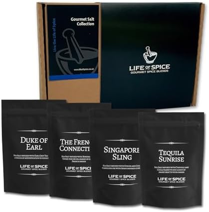 Life of Spice Gourmet Salt Collection, Flavoured Sea Salts, 300g