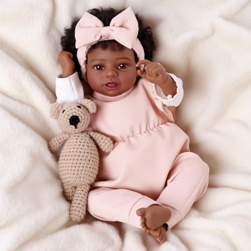 Muñeca Bebé Reborn Realista 20 Pulgadas Cuerpo de Tela y Vinilo miniatura 2