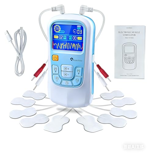 Imagen de Auxoliev Electroestimulador Muscular, Doble Canal