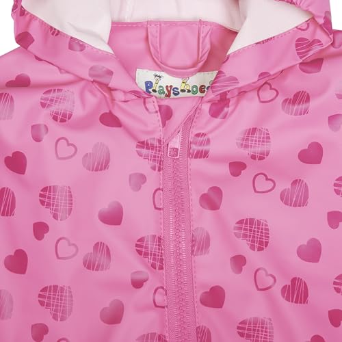 Playshoes Matschanzug Regenbekleidung Unisex Kinder,Herzchen,110 – Ansicht 3