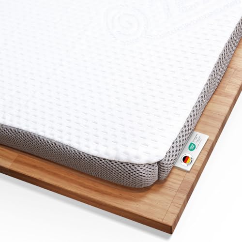 Topper 180x200cm EcoON, Testsieger 2022, Ergonomische Memory Schaum...